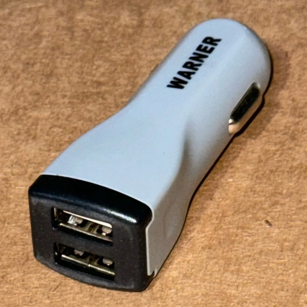 Travel charger adapter & travel pouch white gray or black